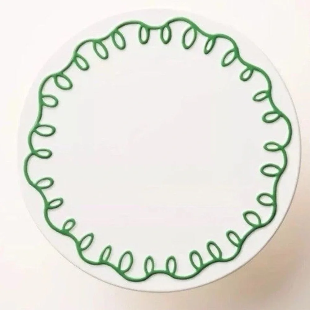NWT! Kate Spade X Target Green and White Ceramic Cake Desert Dish